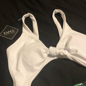 High Waisted Palm Tree One Piece BathingSuit